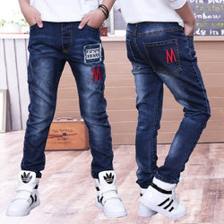 Kids Elastic Waist Stretch Denim Pencil Jeans
