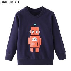 Cartoon  Long Sleeve Sweatshirts for Kids 2-7Years