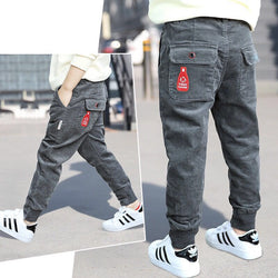 Multi-pocket Corduroy Sports Cargo Pants