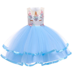 Girl Unicorn Party Carnival Costume Princess Dress