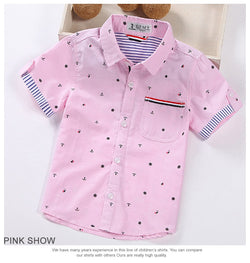 Summer Casual Fashion print Boy's Shirts