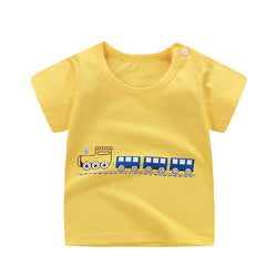 Cotton Kids Cartoon Print T-shirts