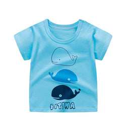 Cotton Kids Cartoon Print T-shirts
