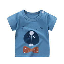 Cotton Kids Cartoon Print T-shirts