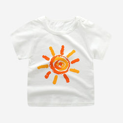 Cotton Kids Cartoon Print T-shirts