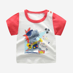 Cotton Kids Cartoon Print T-shirts