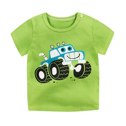 Cotton Kids Cartoon Print T-shirts