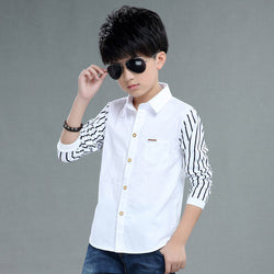 Teenage Boys Turn Down Collar Shirt