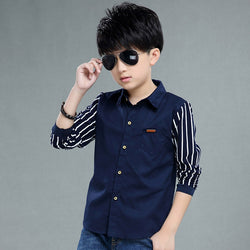 Teenage Boys Turn Down Collar Shirt