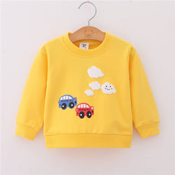Cartoon Long Sleeves Sweater Kids Sportswear Pullover