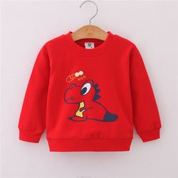Cartoon Long Sleeves Sweater Kids Sportswear Pullover