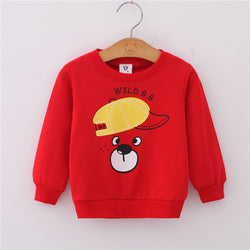 Cartoon Long Sleeves Sweater Kids Sportswear Pullover
