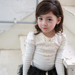 Long-Sleeve School Girl Blouse Shirt