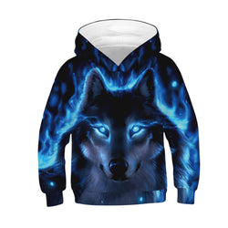 3-12 Years 3D Print Lion Hoodies Sweatshirt For Boys