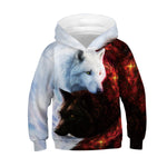 3-12 Years 3D Print Lion Hoodies Sweatshirt For Boys