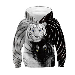 3-12 Years 3D Print Lion Hoodies Sweatshirt For Boys
