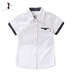 Short Sleeve Solid color Boys Shirts