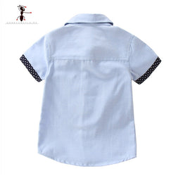 Short Sleeve Solid color Boys Shirts