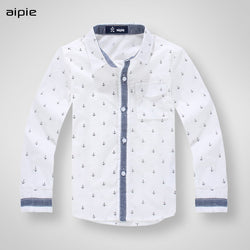 Anchor pattern Cotton 100% Long-sleeved Boy's shirts