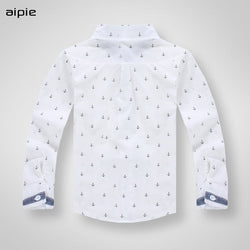 Anchor pattern Cotton 100% Long-sleeved Boy's shirts