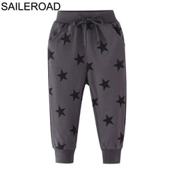 Sport Trousers Cotton Solid Long Pants