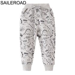 Sport Trousers Cotton Solid Long Pants