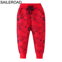 Sport Trousers Cotton Solid Long Pants