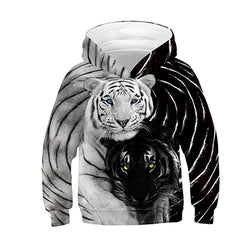 3-12 Years 3D Print Lion Hoodies Sweatshirt For Boys