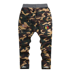 Striped Plaid Camouflage Trousers Pants 5-10 Y