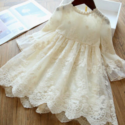 Elegant Flower Girls Wedding Party Princess Dress For 3-8T