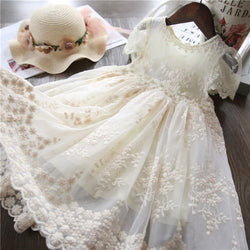 Elegant Flower Girls Wedding Party Princess Dress For 3-8T