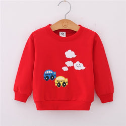 Cartoon Long Sleeves Sweater Kids Sportswear Pullover