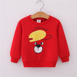 Cartoon Long Sleeves Sweater Kids Sportswear Pullover