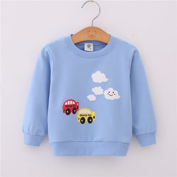 Cartoon Long Sleeves Sweater Kids Sportswear Pullover