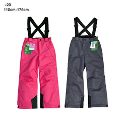 Winter Kids Waterproof Skiing Pants Jumpsuits