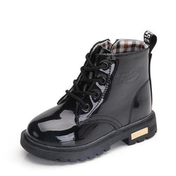 Leather Shoes PU Leather Winter Boots