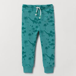 Knitted Cotton Stretch Animal Dinosaur Print Pants