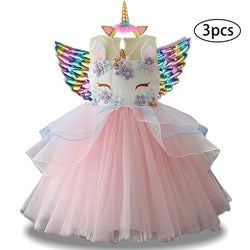 Girl Unicorn Party Carnival Costume Princess Dress