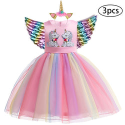 Girl Unicorn Party Carnival Costume Princess Dress