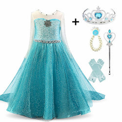 Cosplay Queen Elsa Princess Anna Dress