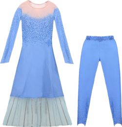 Cosplay Queen Elsa Princess Anna Dress