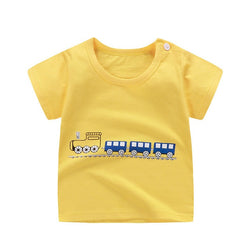 Cotton Kids Cartoon Print T-shirts