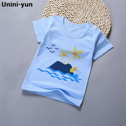 Cotton Kids Cartoon Print T-shirts