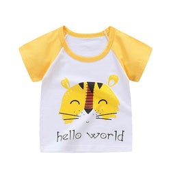 Cotton Kids Cartoon Print T-shirts
