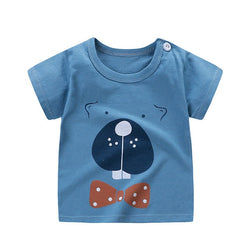 Cotton Kids Cartoon Print T-shirts