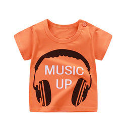 Cotton Kids Cartoon Print T-shirts