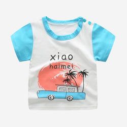 Cotton Kids Cartoon Print T-shirts