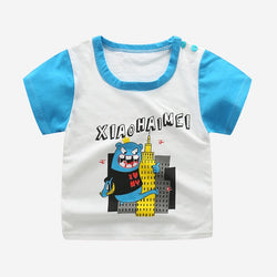 Cotton Kids Cartoon Print T-shirts