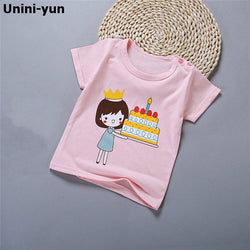 Cotton Kids Cartoon Print T-shirts