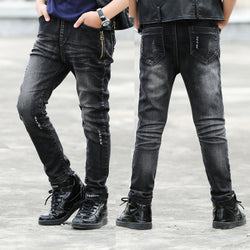 Kid’s velvet Thickening Cotton Warm Jeans